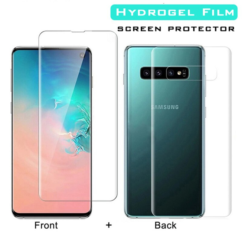 20D Front+Back Full Cover Hydrogel Film For Samsung Galaxy S9 S8 S10 Plus Screen Protector For Note 8 9 10 Plus S10e Not Glass