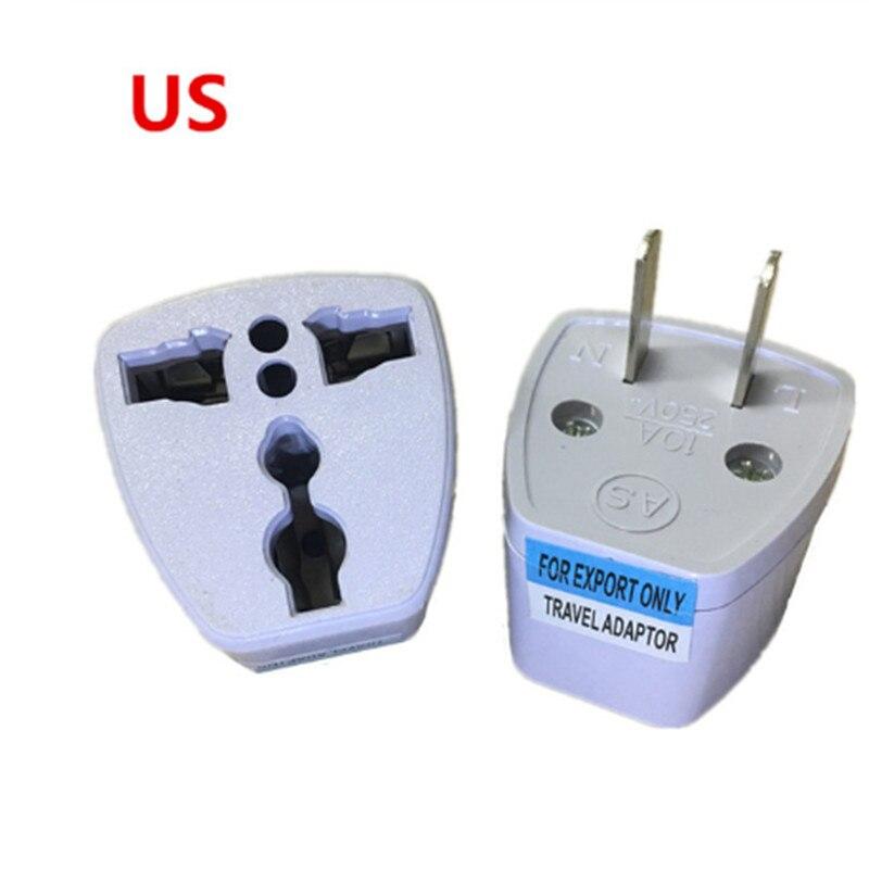 1pcs High Quality Prtical Universal EU UK AU to US USA Power Adapter Travel Plug Converter 2 Flat Pin