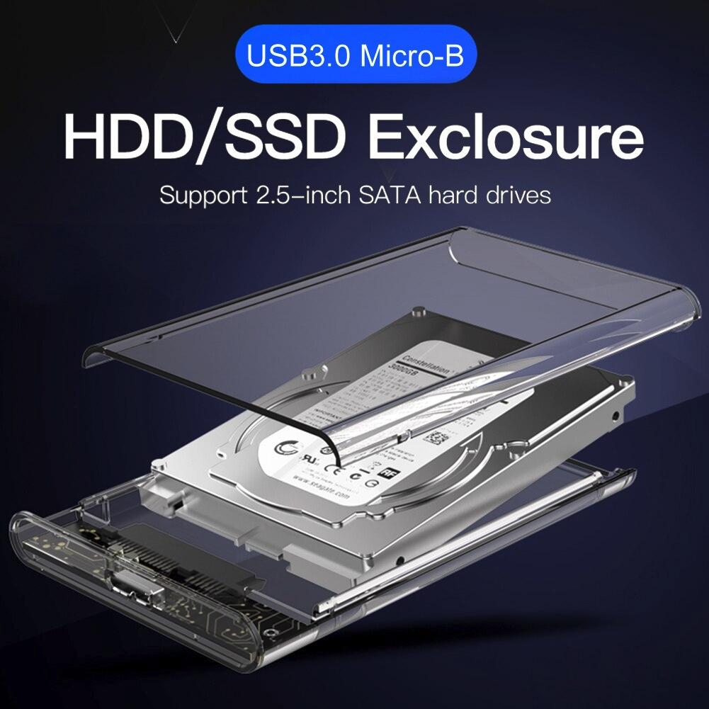 KingSpec HDD Case 2.5 Inch SATA to USB adapter HDD Hard Disk Enclosure External hdd Enclosure 2.5 HDD Box SATA SSD CASE USB 3.1