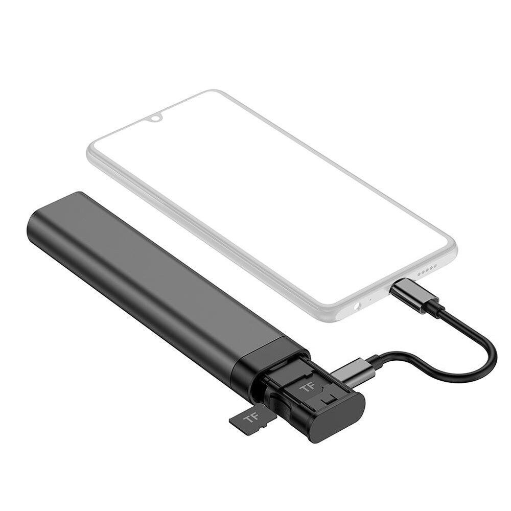 USB To Type C OTG Adapter, Connector, TF Card Reader, SIM Card Storage, Data Cable