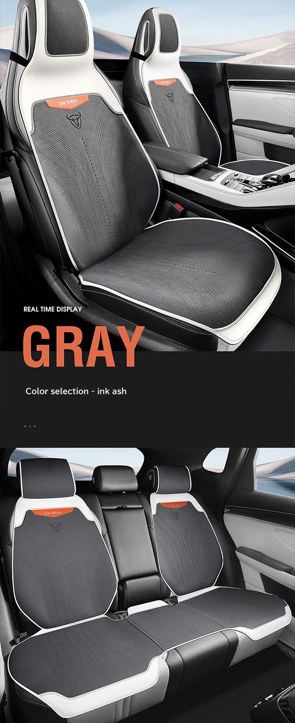 7pcs Auto Seat Cover Pads For BYD Atto 3 Yuan Plus 2022 Accessories suede Breathable Car Seat Cushion All Seasons Protection Mats