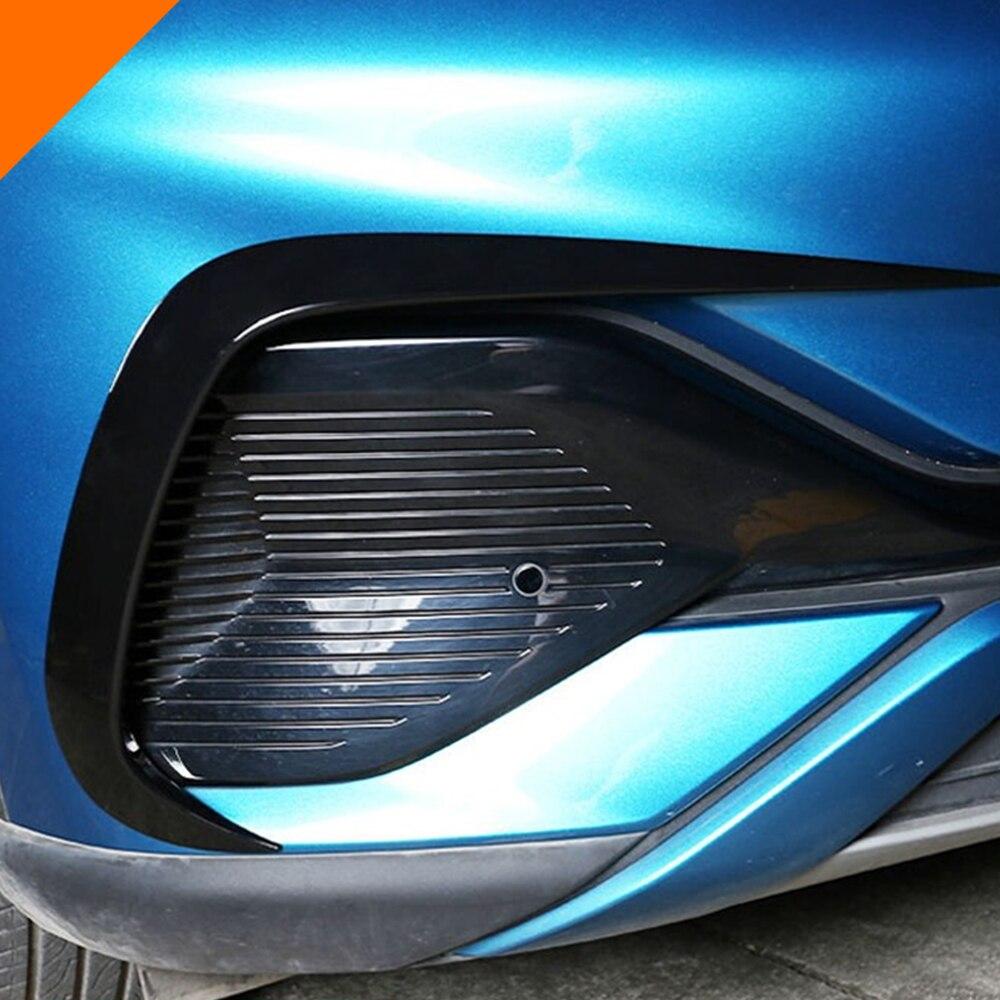 For BYD ATTO 3 Yuan Plus 2022 2023 Car Front Fog Light Knife Eyebrow Sticker Cover Front Bumper Look Sticker Frame Accessories