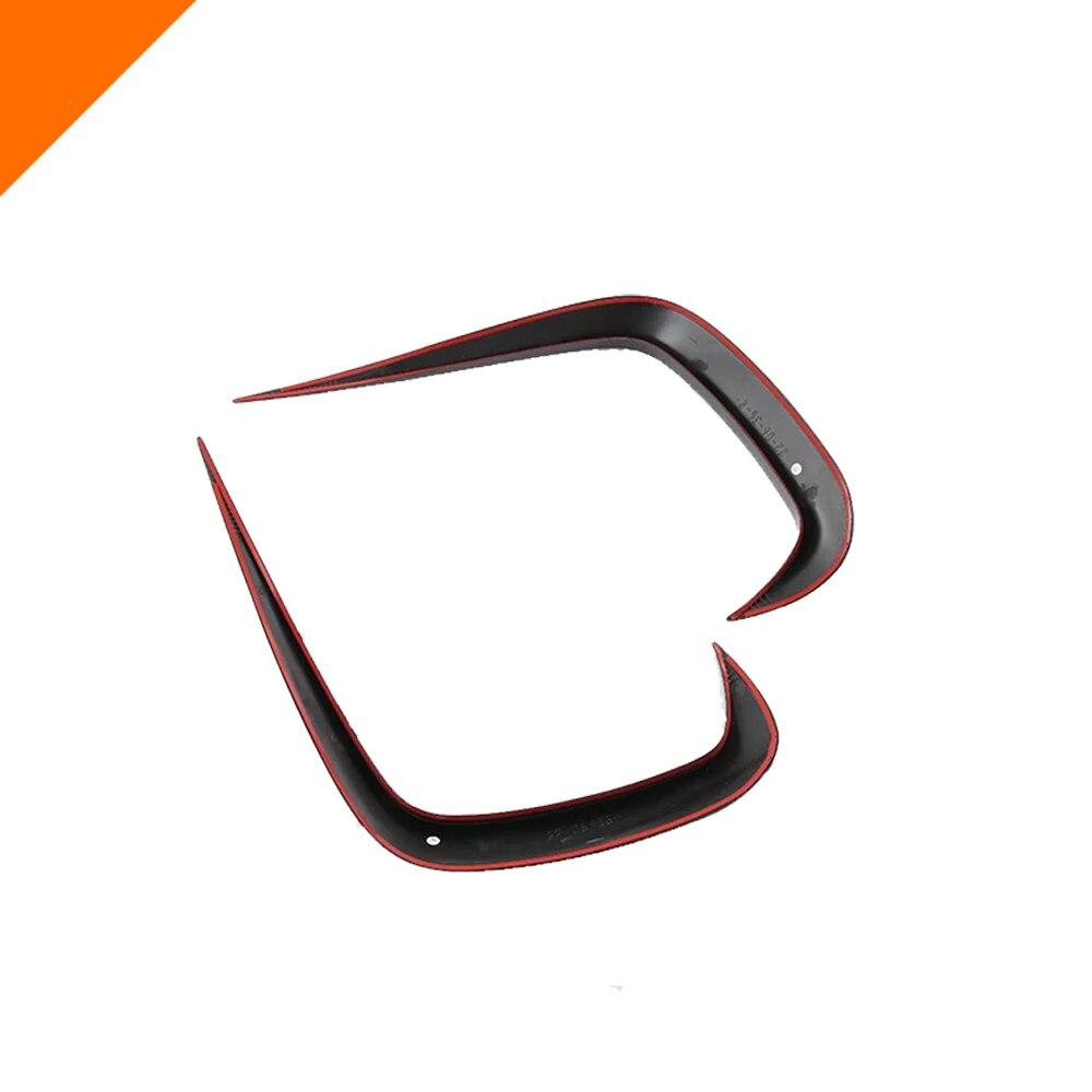 For BYD ATTO 3 Yuan Plus 2022 2023 Car Front Fog Light Knife Eyebrow Sticker Cover Front Bumper Look Sticker Frame Accessories