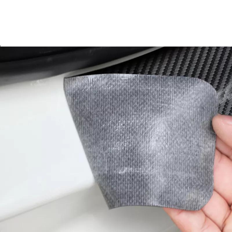 For BYD Atto 3 EV 2022 2023 Car Door Sill Leather Stickers Protection Plate Carbon Fiber Threshold Strip Taildoor Accessories